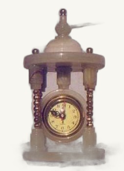 Onyx Clock - handcrafted natural onyx from Pakistan - Pak Expo